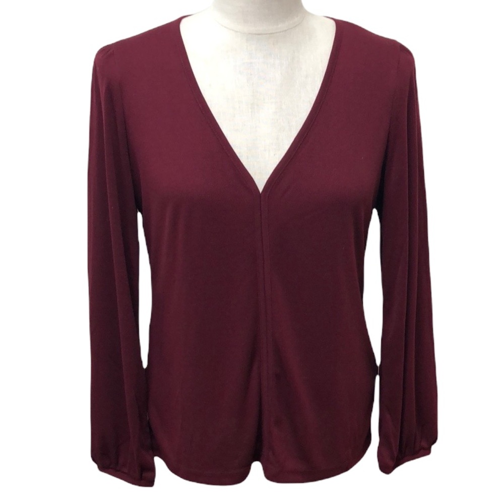 J. Crew Burgundy Blouse